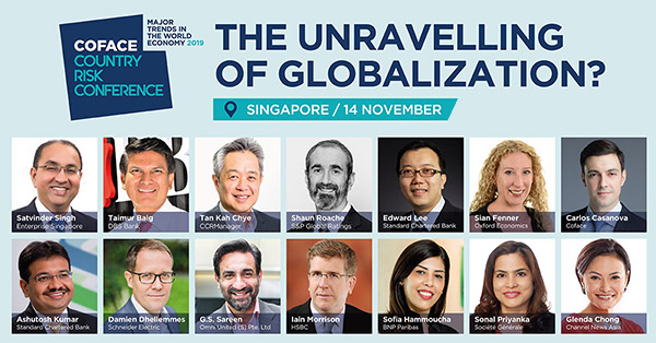 Meet our best-in-class speakers at Coface Country Risk Conference 2019 on 14 November at The Westin Singapore